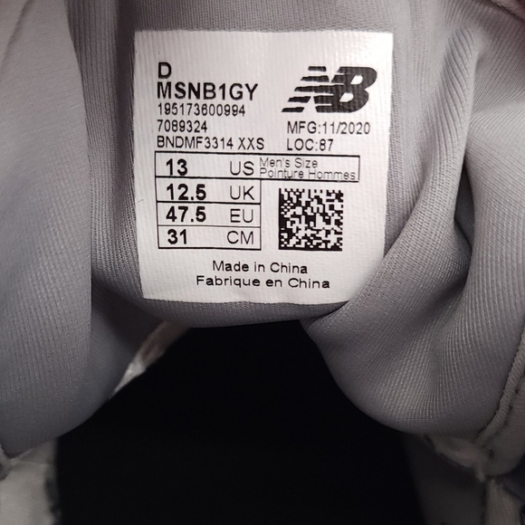 NEW BALANCE X TOKYO DESIGN STUDIO NIOBIUM CONCEPT 1 GREY Size 13 Shoe MSNB1GY - Picture 11 of 11